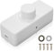 Dimmschalter für Led Lampen, 220-240VAC/50HZ Led Dimmer Schnurdimmer, 3-100 Watt Dimmer für Led Lampe, Led Dimmschalter Schnur für Dimmbare Led und Halogen Lampe (white)