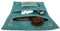 Ciggy Jumper Borsa per tabacco usa in pelle touch per tabacco girevole con scomparti per filtri, volantini, accendino, turchese douple