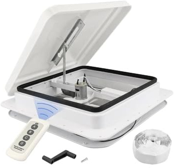 Areyourshop 14 Caravan Skylight Roof Vent Remote Control Camper Motorhome RV Exhaust Fan