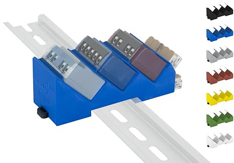 Supporto per guida a rotella Triple per Shelly-MINI DIN Rail Bracket (35 mm) (blu (Prime)