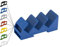 Supporto per guida a rotella Triple per Shelly-MINI DIN Rail Bracket (35 mm) (blu (Prime)