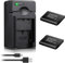 ENEGON NP-BG1 Batterie (2er Pack) und Schnell-Ladegerät für Sony NP-BG1 NP-FG1 und Cyber-Shot DSC-W30 W35 W50 W55 W70 W80 W120 W150 W220 WX1 WX10 HX9V H7 H9 H10 H20 H70 H50 H55 H90 HX5V HX9V HX10V