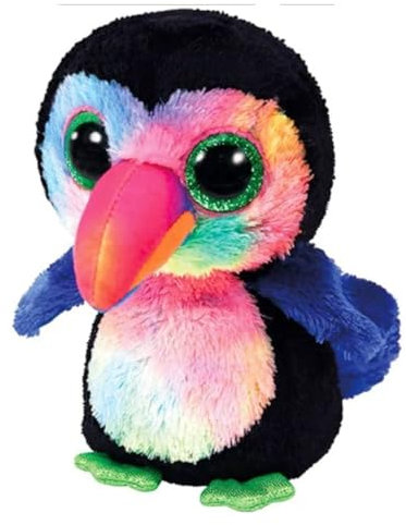 Beanie Baby Große Augen Buff Pixy Atlas Austin Einhorn Aschentier Plüschpuppe 24,9 cm (Schnäbel Vogel)