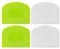 SHUNCHG 4 Piezas Cortador de Masa,Rascador de Pasta de Plástico, Raspador de Repostería,Raspador de Pastel, Cortador de Masa de Pastelería para Pizza, Pan,Pasteles,Pasta