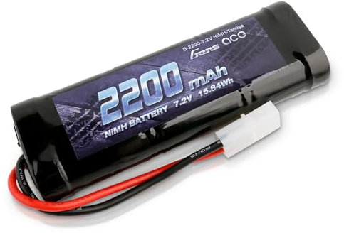 Gens ace 7,2V RC Batterie NiMH Akku 6S 2200mAh mit TMY Stecker für LKW RC Auto Flugzeug Hubschrauber Boot LKW Auto