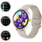 WILLFITME Smartwatch Herren Damen mit Telefonfunktion, Rundes Zifferblatt Armbanduhr mit 100+ Sportmodus Fitnessuhr mit Herzfrequenzmonitor Schlafmonitor Schrittzähler Sportuhr für iOS Android (Weiß)