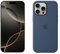 Apple iPhone 16 Pro Max 256GB: 5G Mobile phone with Apple Intelligence - Natural Titanium + Silicone Case with MagSafe - Denim