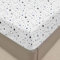 Surwin Spannbettlaken 140x200cm Spannbetttücher mit Blaue Sterne Druck, Elastisch Bettlaken Weiche Spannbetttuch Mikrofaser Spannleintuch, 30cm Steghöhe