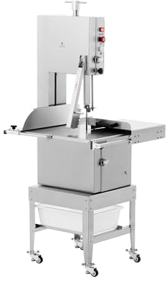Royal Catering Scie à os électrique 2 400 mm 1 500 W - Scie à ruban à os Scie à viande électrique Scie électrique pour viande et os