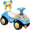 AIYAPLAY Ride on Car, Push Along Toy, Toddler Car Foot to Floor with Under Seat Storage, Anti-Over-Backwards Device, Horn, Music, Light, for 18-36 Months, Blue