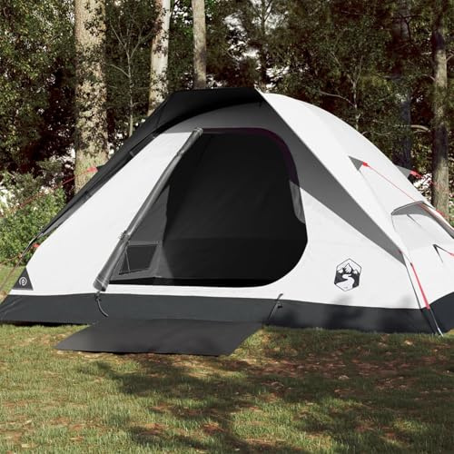 Juroupi Kuppel-Campingzelt 4 Personen Camping Zelt Camping Tent Camping ZubehöR Zelt Weiß Dunkel Wasserdicht - 94780