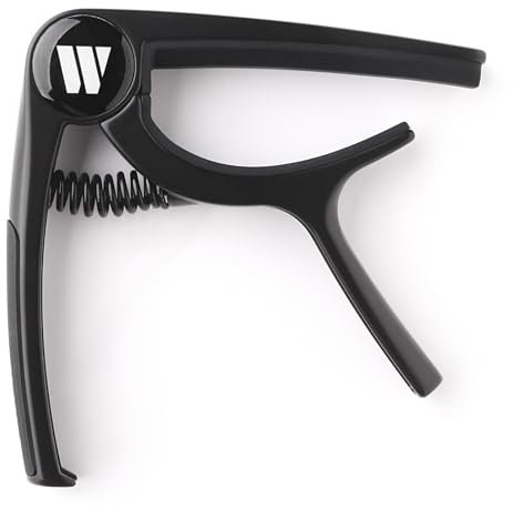 WINGO - Capo for Acoustic and Electric Guitar, Ukulele, Mandolin, Banjo - Black