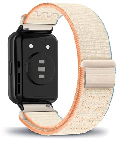 Armband kompatibel mit Huawei Watch Fit 2, Nylon Sport Klettarmband für Huawei Watch Fit 2 Weiches Verstellbarer Armbänder für Herren Damen