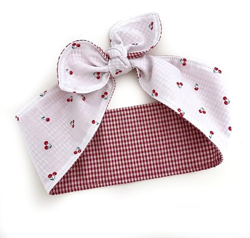 Rockabilly Haarband Kirschen Pünktchen retro rot