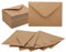 100 Briefumschläge Kraftpapier 13×18 - Umschläge, 120g/m² braunes Kraftpapier, mit Nassklebeverschluss, geeignet für Briefe, Grußkarten, Einladungen, Geburtstagskarten usw.(18,4×13,3 cm)