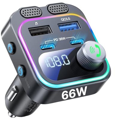Car Bluetooth 5.0 FM Transmitter，Car Bluetooth X8-3.1A