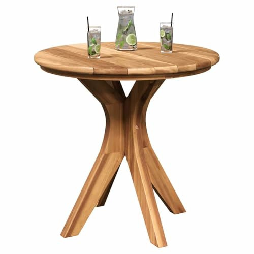 vidaXL Beistelltisch Braun 55 x 55 x 51 cm Massivholz Teak | Massives Teakholz, das ewig hält, Robustes Design sorgt für Stabilität, Weiche Textur zum Entspannen