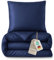 LAYNENBURG Premium Lyocell Bettwäsche in 135x200 + Kissenbezug 80x80 cm - 100% Lyocell Tencel aus u.a Eukalyptus – Oeko-TEX 100 - kühlende Sommer-Bettwäsche mit Reißverschluss (anthrazit)