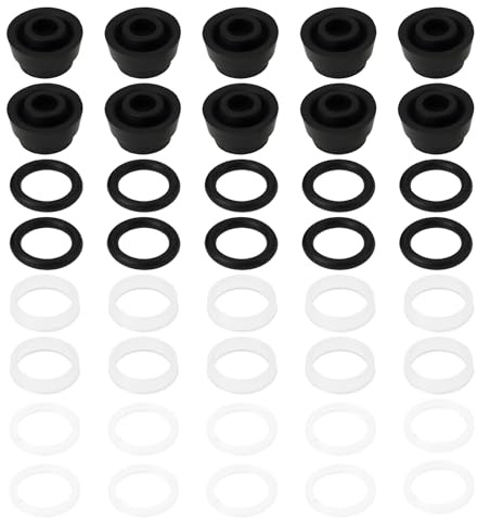 Briny River 10 Sets 2T Hydraulic Jack Horizontal Oil Seal for 11mm Plunger