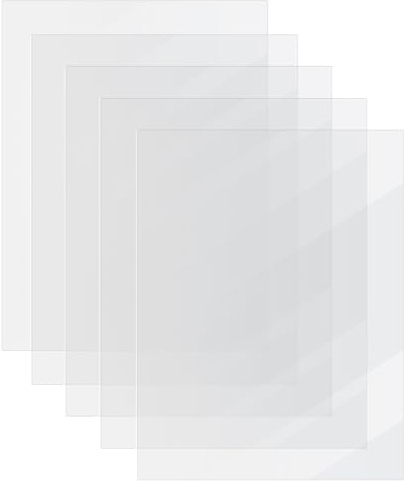 5 Stück Acrylglas Platten A4 Klare Acrylplatten 1,5mm Dick | Kunststoffplatten, Acrylplatte Transparente Acryl Platte für Display, Bilderrahmen, Malerei, Projektausstellung(29,7 x 21CM)
