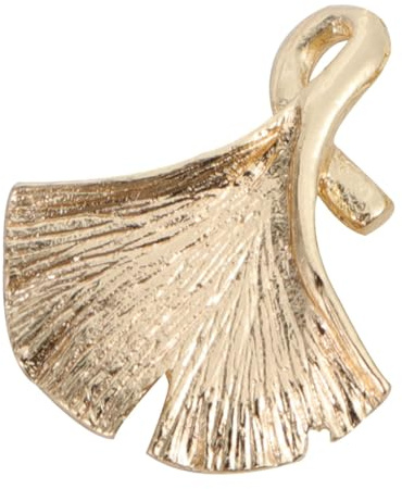 Alipis 5 Stück Metall Ginkgo Blatt Perlenanhänger für Schmuck | Goldfarben, Feine Verarbeitung, für Selbstgemacht und Kostümdeko, Kreatives Bastelzubehör in Fashion Optik