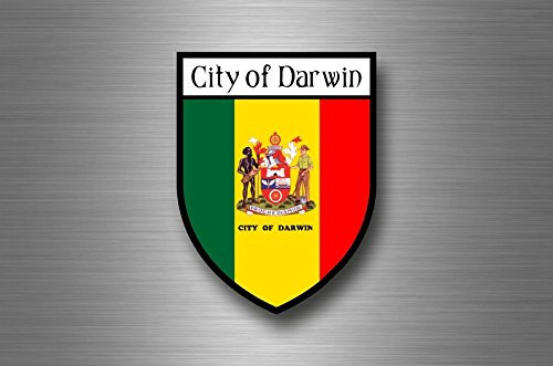 vAufkleber sticker autoaufkleber auto wappen schild flagge australien darwin