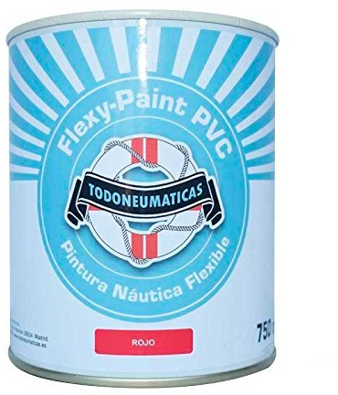 Todoneumaticas Pintura Náutica Flexible para PVC Flexy-Paint 750ml (Rojo)