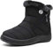 Gaatpot Stivali Donna Stivaletti Invernali Scarpe Cotone Outdoor Stivali da Neve Caldo Peluche Nero 41 EU