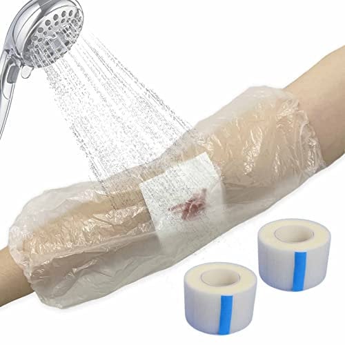 Picc Line bendaggio cast cover per doccia impermeabile usa e getta gomito ginocchio ferite Protector, 20 pezzi, circonferenza taglia: 43,2 cm – 55,9 cm, lunghezza: 30,5 cm