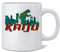 Poster Foundry Kaiju Destroying The City Kaffeetasse / Teetasse aus Keramik, lustiges Geschenk, 340 ml