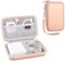 Canboc Tragetasche für MacBook Air Pro Ladegerät MagSafe/MagSafe 2 Power, iPhone 14/14 Pro MagSafe Ladegerät, USB C/Typ C Hub Multiport Adapter, Harte Eva Tasche, Roségold