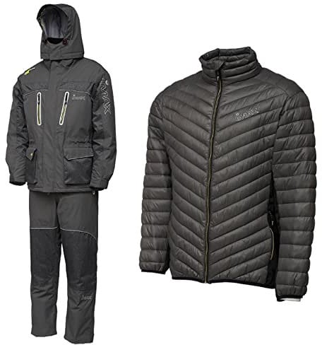 DAM Imax Epiq -40 Thermoanzug - isoliert wasserdicht Angeln Jacke & Lätzchen, Zip-In gesteppte Innenjacke für zusätzliche Wärme, ultimative kalten Wetterschutz, Winter Angelausrüstung M