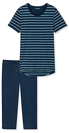 Schiesser Damen Schlafanzug 3/4 Lange Hose und 1/2 Arm Shirt - 161067