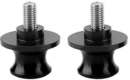 Qiilu Swing Arm Spulen, 2 Stück 8mm CNC Heckständer Swing Arm Spool Sliders Stand Swingarm Bobbins(schwarz)