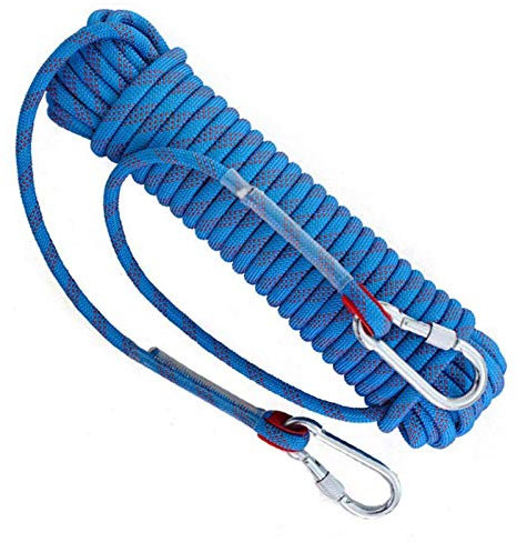 YJHH Corde d'escalade Statique 30m, Corde De Securite Exterieure, Corde De Sauvetage, Facile À Nouer pour Le Randonnée, Jardin, Bateau, Animaux Domestiques, L'alpinisme