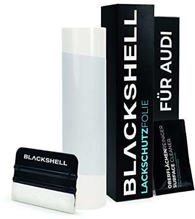 Blackshell® Ladekantenschutz Folie passend für Audi A4 Avant | Typ B8 | Bj. 2008-2015 Transparent - passgenauer Stoßstangenschutz inkl. Set für Folierung