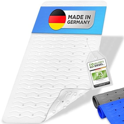 Königwerk Badewannenmatte Rutschfest - 100% BPA frei [80x38cm] | Ohne PVC | Für puren Badespaß | Badematte Made in Germany | Antirutschmatte Badewanne - Ideal für Erwachsene & Kinder