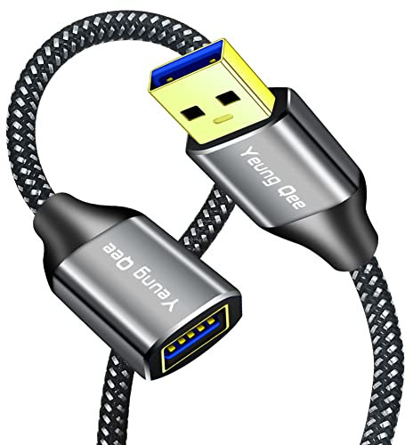 USB 3.0 Extension Cable 1M,5Gbps High Speed Data Transfer USB 3.0 Type A Male to Female Extension Cord,USB Extension Lead Compatible with USB Flash Drive, Hard Drive, Card Reader,Scanner,Keyboard(1m)