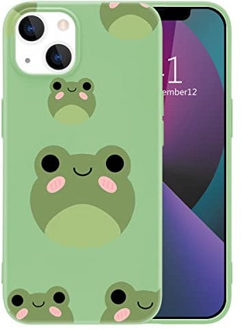 MAYCARI Frog Case for iPhone 7/8 & SE 2020 - Cute Cartoon Frog Full Protective Silicone Soft TPU Rubber Cover with Soft Microfiber Lining