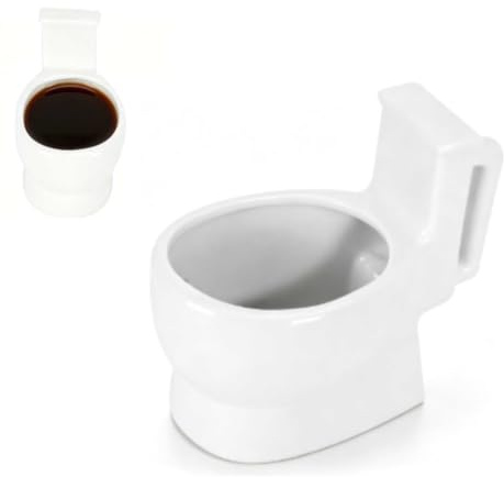 Taza de café novedosa de 400ml, taza de inodoro de cerámica, taza de café divertida con asa, regalo personalizado para amigos, gran regalo de broma para todas las edades