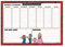 Super Mario Wochenplanerblock (Core Design) A4 Tagesplaner Schreibtischunterlage – Offizielles Merchandise-Produkt