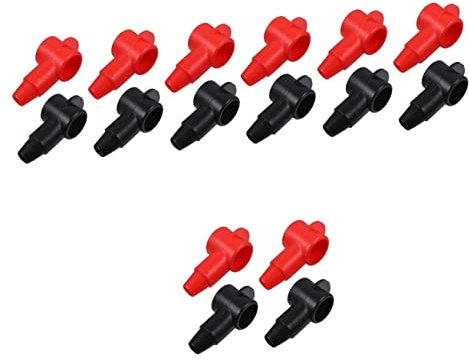 VILLFUL 16 Stk Batteriestapelabdeckung Batteriepolabdeckungen Speicherschoner Für Autobatterie Batteriepolschutzabdeckung Kabelschutz Wohnmobil-batterieabdeckung Jacke Pvc Batteriefach