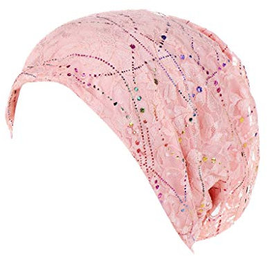 Chemo Mützen Damen Beanie Mütze Frauen Chemo Hut Frau Hut Kopftuch Super Weich Slouchy Turban Kopfbedeckungen Kop Wraps für Haarausfall, Kreb, Chemo Rosa