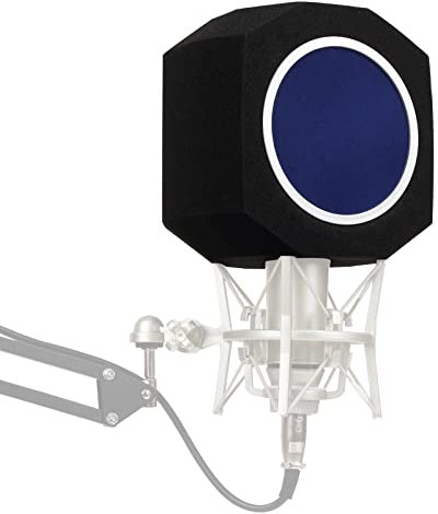 HIQIU Mikrofon Schallschutz Abdeckung, Studio Mikrofon pop filter, Akustisches Filter, Desktop-Recording-Mikrofon Wind Screen Rauschunterdrückung, Schallschutz Schaumstoff der Geräusche Reduzier
