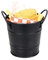 Ice bucket, Innovative Mini Black Ice Bucket red Fries Barrel French Fries Basket Fries bucket Durable and Strong