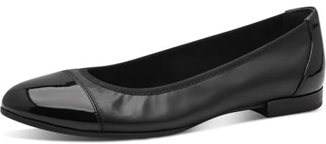 Tamaris Damen Klassische Ballerinas, Frauen Flats,Comfort Lining,TOUCHit-Fußbett,Slip-ons,klassisch elegant,Ballerinen,Black,40 EU