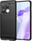 Max Power Digital Coque pour OnePlus 10 Pro 5G Étui de Protection Antichoc Silicone Noir Résistant à l'absorption des Chocs Design Fibre de Carbone Housse Élégant Fine [Recharge sans Fil]