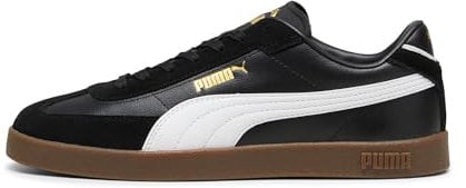 PUMA Club II Era Sneaker Mixte, Puma Black Puma White Puma Gold, 42.5 EU