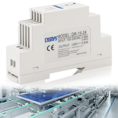 Hutschienen Netzteil 12V Trafo: 1.25A 15W, 93x25x56mm Hutschienen-Netzteil DIN-Rail, LED Transformator, 12V Hutschienennetzteil für Zugangssystemen/Überwachungs/LED Beleuchtung