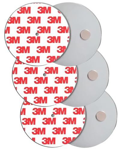 König Design Rauchmelder Magnethalter 3 Stück Selbstklebende Magnethalterung für Rauchmelder Ø 70mm schnelle & sichere Montage ohne Bohren und Schrauben für alle Feuermelder und Rauchwarnmelder